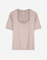 Longtop - einfarbig - beige