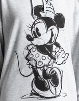 Dlh&yacute; pul&oacute;ver - Minnie Mouse - svetloseda