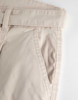 Kelnės su kišenėmis - Medvilnės mišinys - smelio spalvos