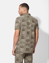 Hemd - Jacquard - dunkelgrün