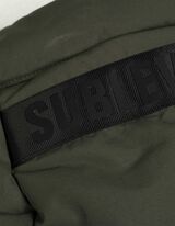 Mantel - Kapuze mit Tunnelzug - dunkelgrün