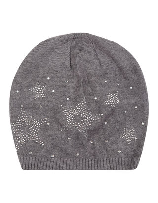 Damen Beanie mit Strasssteinen 