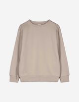 Sweatshirt - Effen - beige