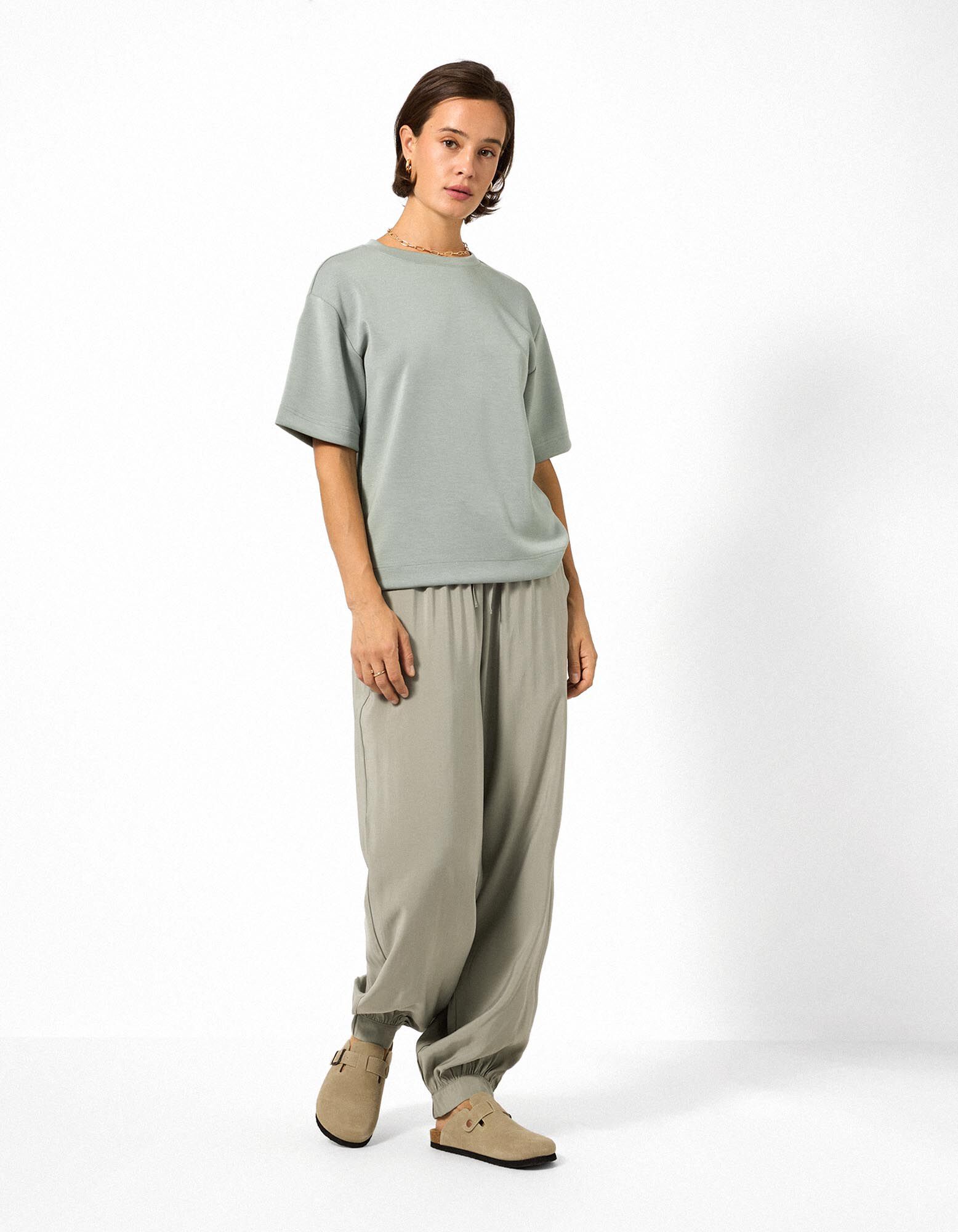T-shirt - Modaal - Kaki