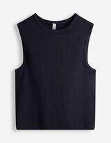 Pleten&yacute; top - Jemn&aacute; pletenina - tmave modra