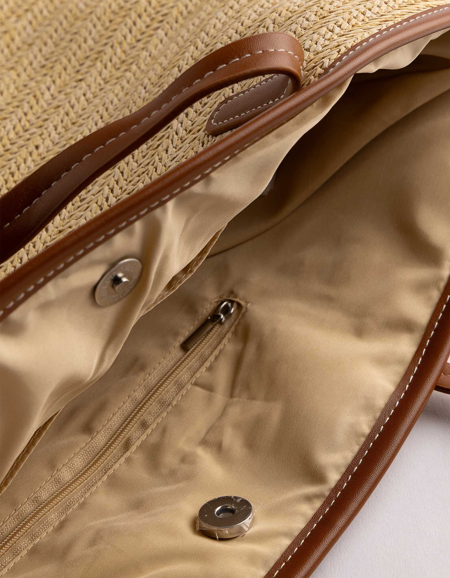 Tasche - Stroh - Beige
