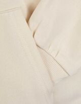 Mikina s kapucí - Nadměrný střih Oversized Fit - bílá