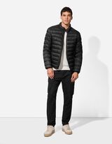 Steppjacke - Stehkragen - schwarz