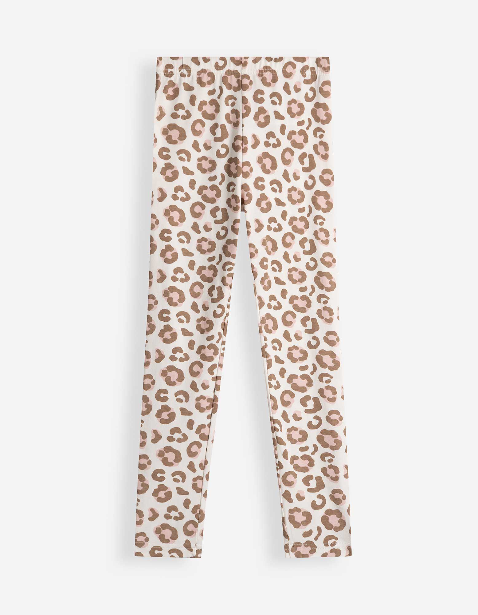 Leggings - Allover-Print - Off-White