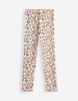 Leggings - Allover-Print - Off-White