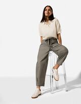 Broek - Geweven stof - groen