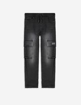 Pantaloni cargo - Straight fit - nero