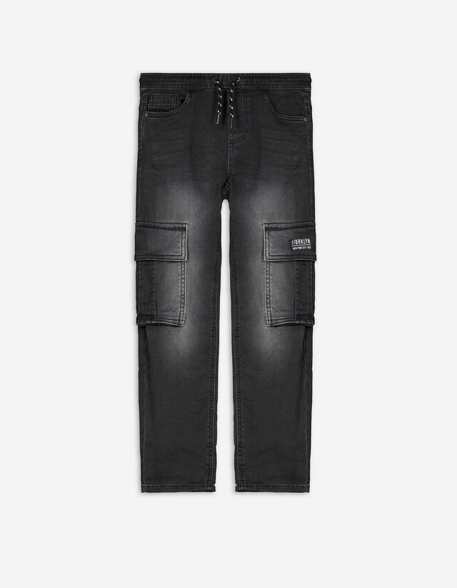Pantaloni cargo - Straight fit - nero