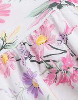 Haljina - &Scaron;areni print - bela