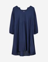 Blusenkleid - Viskose - dunkelblau