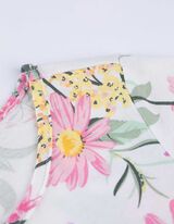 Haljina - &Scaron;areni print - bela