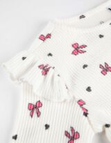 Hossz&uacute; ujj&uacute; felső - Trombita ujj&uacute; - feher