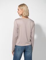 Hossz&uacute; ujj&uacute; felső - Szűk fazon - b&eacute;zs