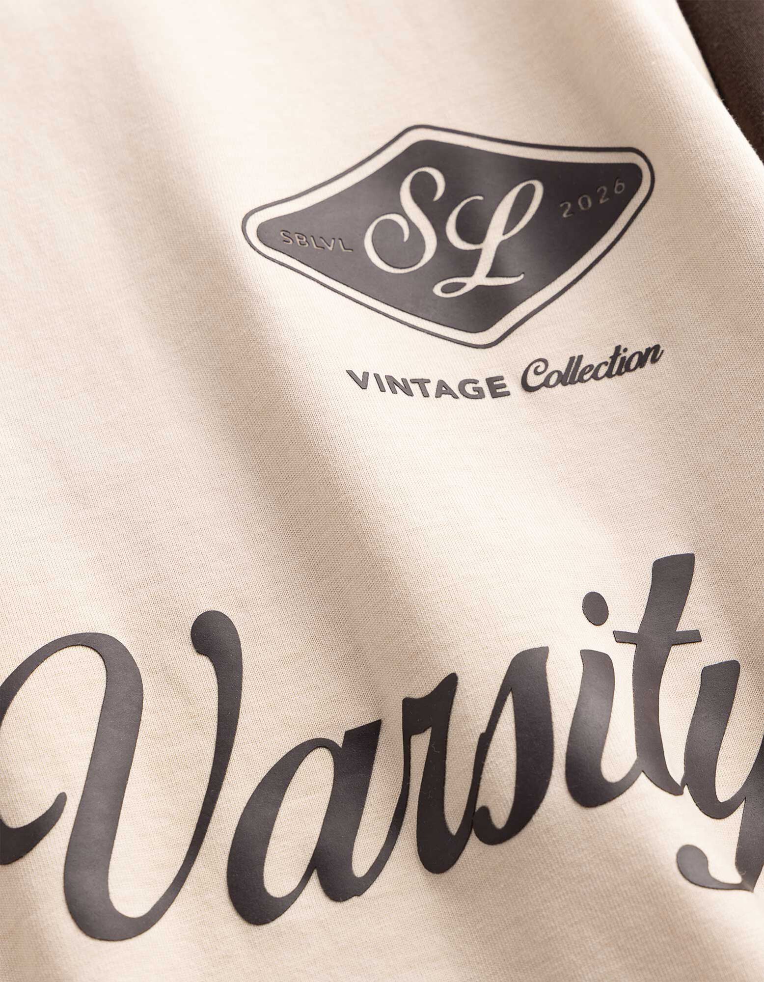 T-Shirt - Frontprint - beige