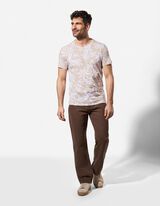 T-Shirt - Allover-Print - wei&szlig;