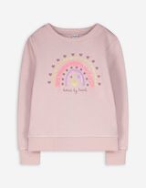 Sweatshirt - Paillettenbesatz - lila