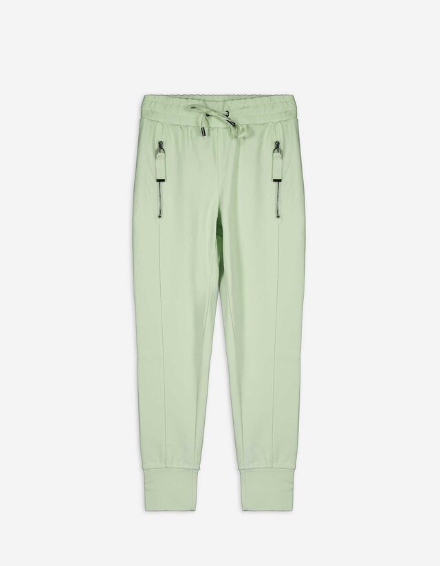 Pantaloni jogging - Bandă elastică în talie - Verde