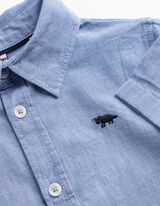 Hemd - Knopfleiste - hellblau