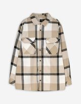 Hemd - Woll-Optik - beige