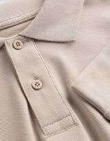 Longsleeve - Polo kraag - Beige