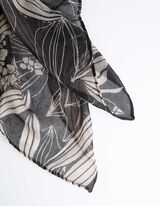 Sjaal - Motief all-over - beige