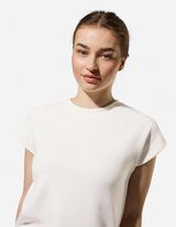 T-shirt - Partie modale - Blanc cass&eacute;