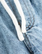 Džínsy - Elastický pás - svetlomodra