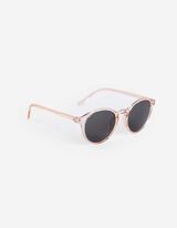Sonnenbrille - rund - hellrot