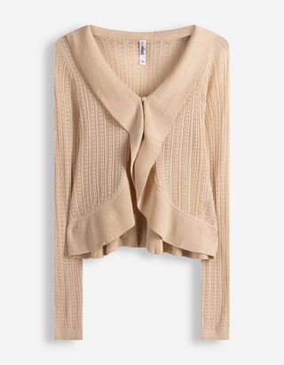 Vest - Pointelle - beige