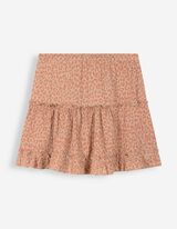 Skort - Allover-Print - beige
