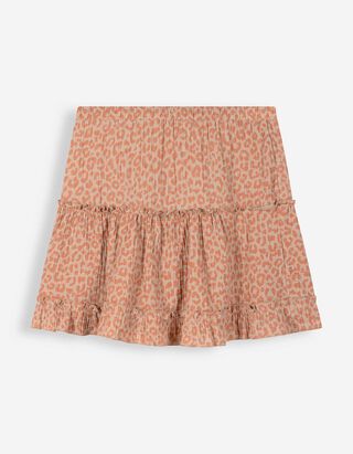 Skort - Allover-Print - beige