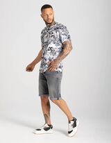 Bermuda  - Relaxed fit - grijs