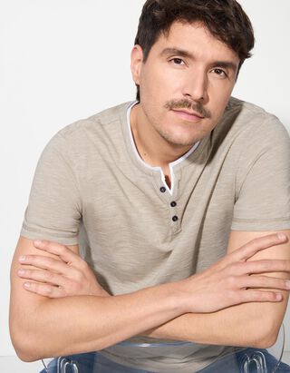 T-Shirt - Regular Fit - beige