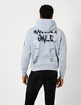 Sweatshirt - Print all-over - blauw