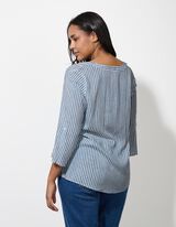 Blúz - Elszórt mintás - feher