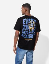 Póló - Hátul nyomtatott minta - fekete