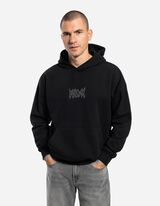 Mikina s kapucňou - Zadn&yacute; v&yacute;tlačok - cierna