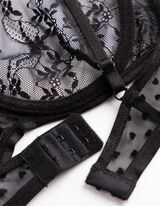 T-Shirt-BH - ungef&uuml;tterte Cups - Schwarz