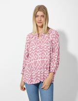 Blouse - Print all-over - roze