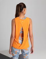 koszulka bez rękaw&oacute;w - materiał oddychający - pomaranczowy