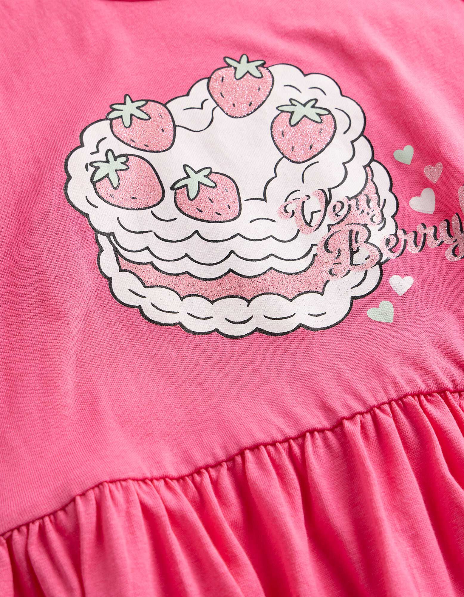 Kleid - Print - pink
