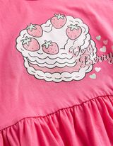 Kleid - Print - pink