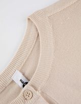 Gebreid vest - LENZING&trade; ECOVERO&trade; - beige