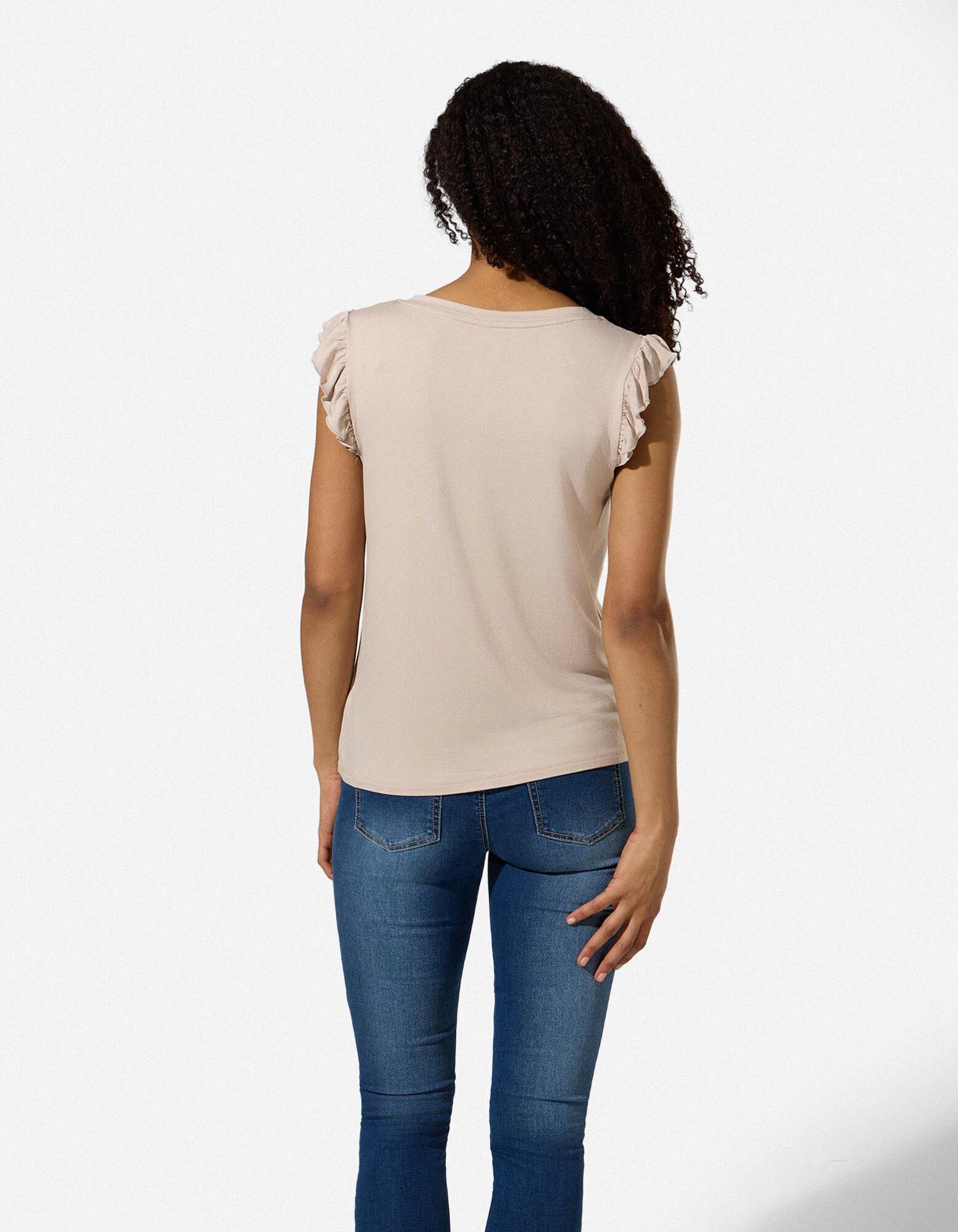 Top - Volants - Beige