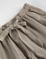 Kratke hlače - Tencel - temno zelena